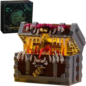 Chest Monster Dragons & Treasures Building Block Set,Dragons Board Game Mimic Treasure Chest Monster Building Block Model Toy for Adult,Collection Toy Gifts for Fans Friend(560 pcs)