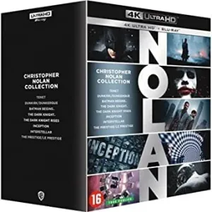 Christopher Nolan Collection - 24-Disc Box Set ( Tenet / Dunkirk / Interstellar / Inception / The Dark Knight Rises / The Dark Knight / Batman Begins / The Pres [ Blu-Ray, Reg.A/B/C Import - Belg