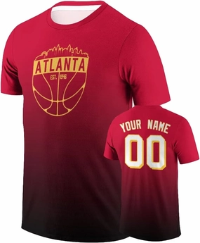 City Custom T-Shirt Team Basketball Shirt Sports Personalized Design Any Name Number Great Gifts for Basketball Fans