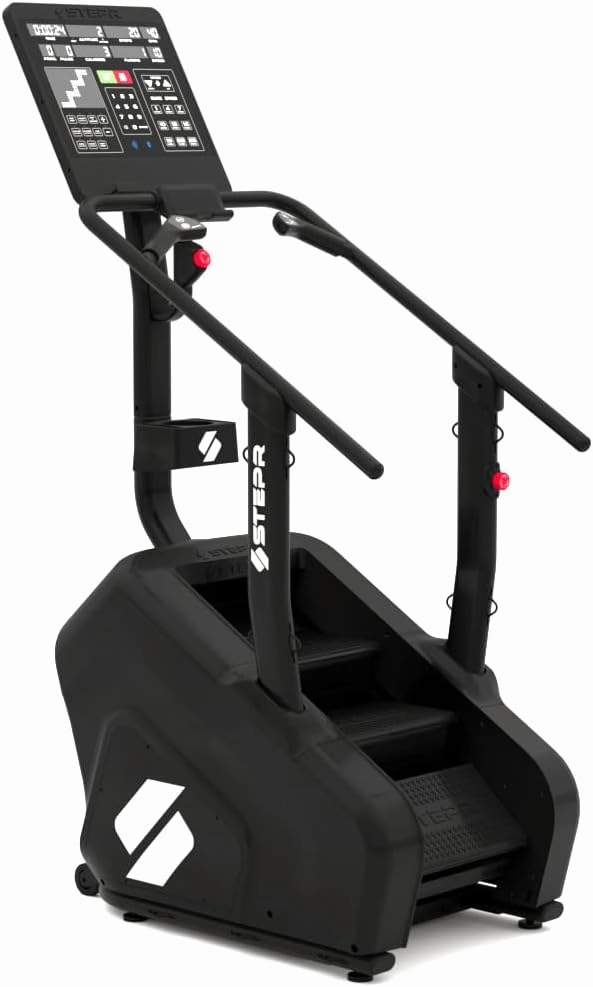 Classic Stair Master with LED Touchscreen, Commercial Grade Stairmaster Machine for Home, 140 Steps/Min, Bluetooth Stepper Machine, Resistance Band Attachments, Mobile App, 375 lb Capacity