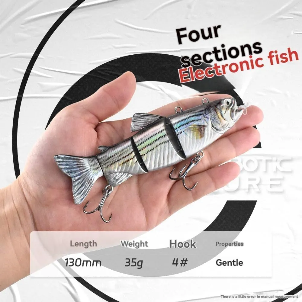 Colitt Robotic Swimming Fishing Lure, USB Rechargeable Robot Lure for Many Waters