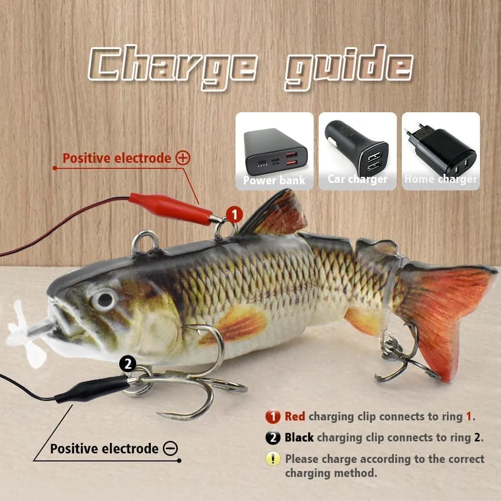 Colitt Robotic Swimming Fishing Lure, USB Rechargeable Robot Lure for Many Waters