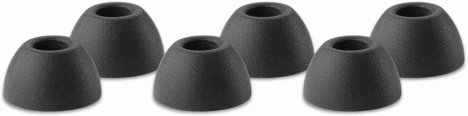 Comply TW-180-B | Memory Foam Replacement Earbud Tips for Sony LinkBuds Fit, TOZO NC9 Hybrid ANC | Ultimate Comfort, Secure Fit, Superior Noise Isolation | Black (S/M/L) (3 Pairs)