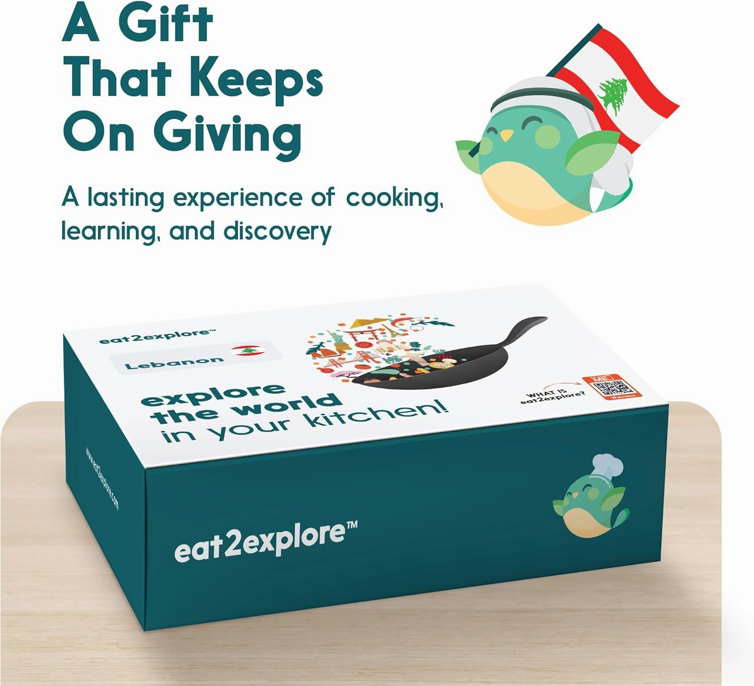 Cooking Kits for Kids - Interactive & Educational Set with 3 Recipe Cards, Key Ingredients & Cooking Tools - Ideal Idea for Kids who Love to Create Meals (Lebanon Edition)