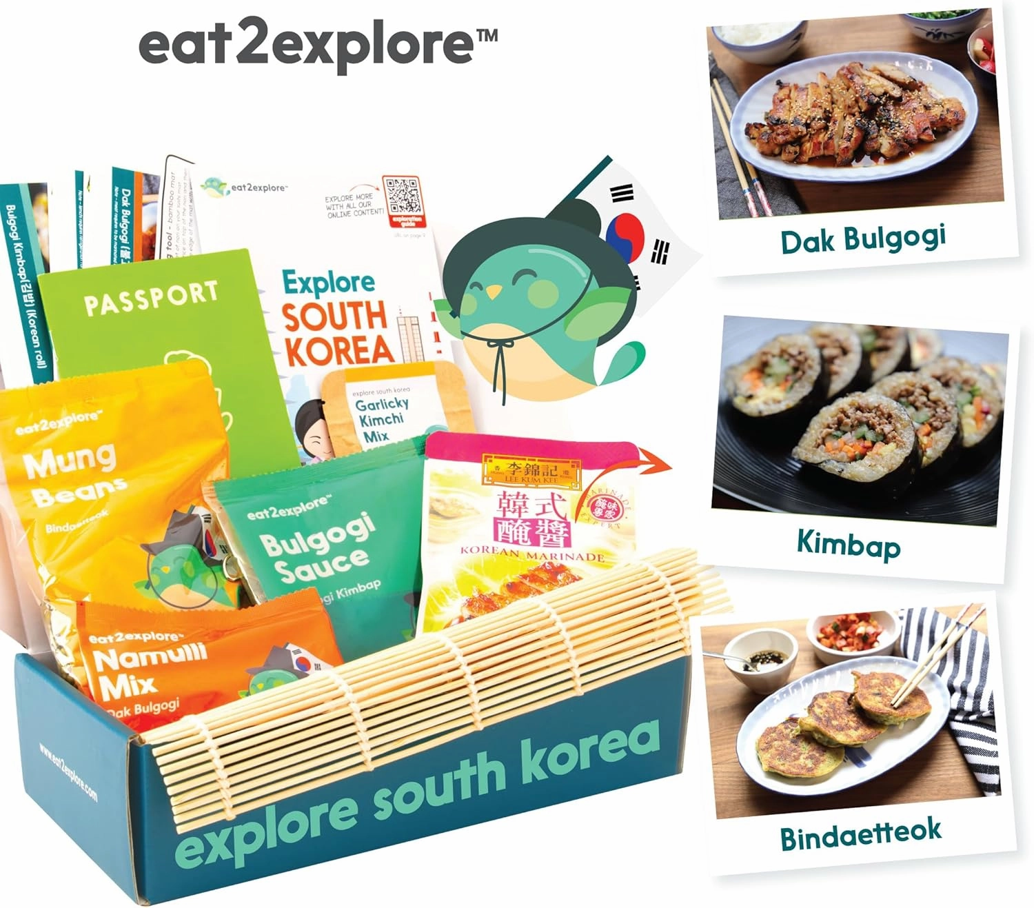 Cooking Kits for Kids - Interactive & Educational Set with 3 Recipe Cards, Key Ingredients & Cooking Tools - Ideal Idea for Kids who Love to Create Meals (South Korea Edition)