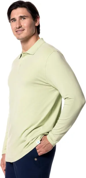 Coolibar UPF 50  Men's Coppitt Long Sleeve Weekend Polo - Sun Protective