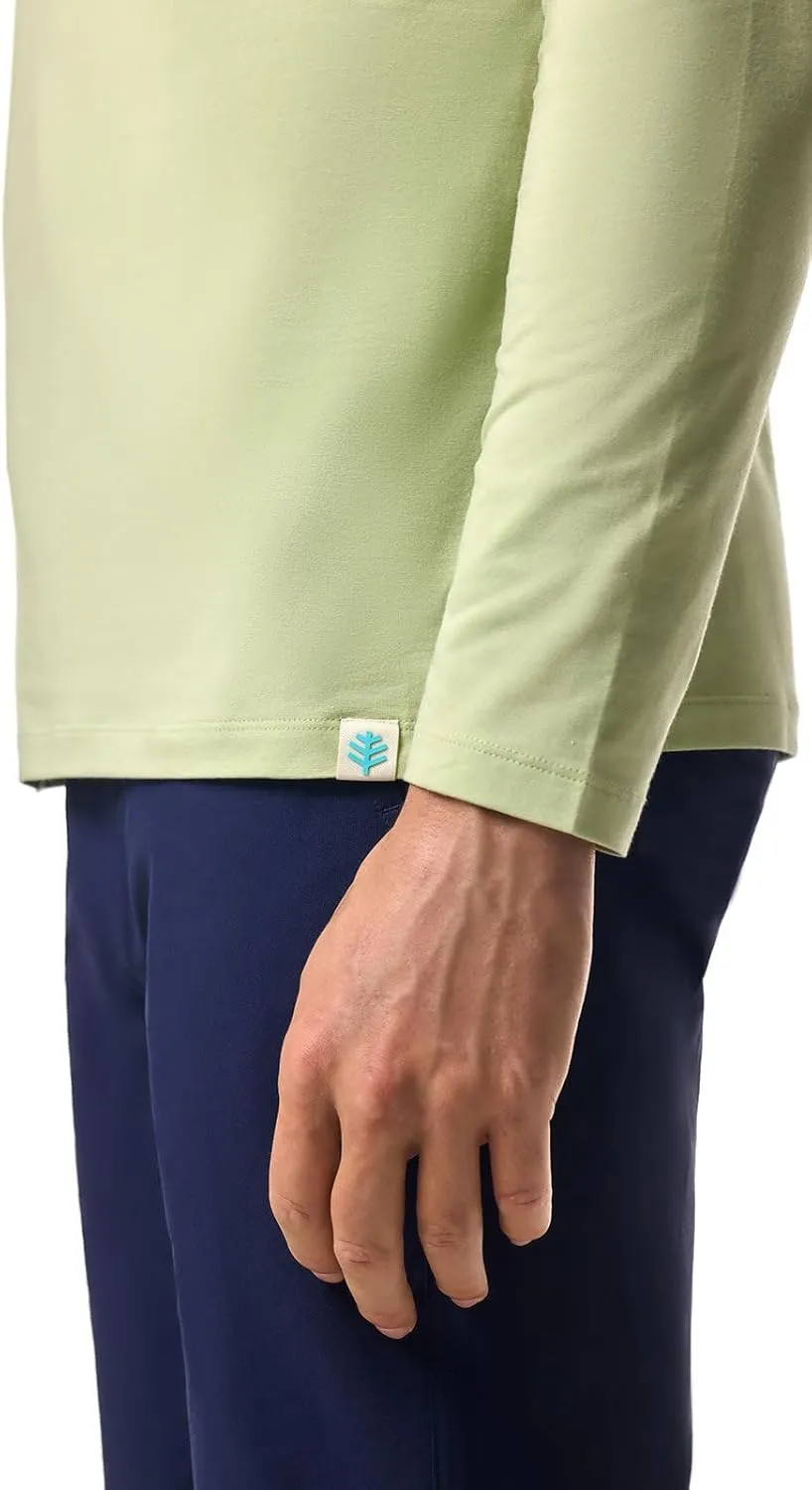 Coolibar UPF 50  Men's Morada Everyday Long Sleeve V-Neck T-Shirt - Sun Protective
