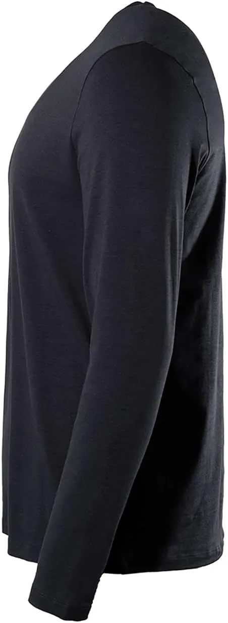 Coolibar UPF 50  Men's Morada Everyday Long Sleeve V-Neck T-Shirt - Sun Protective