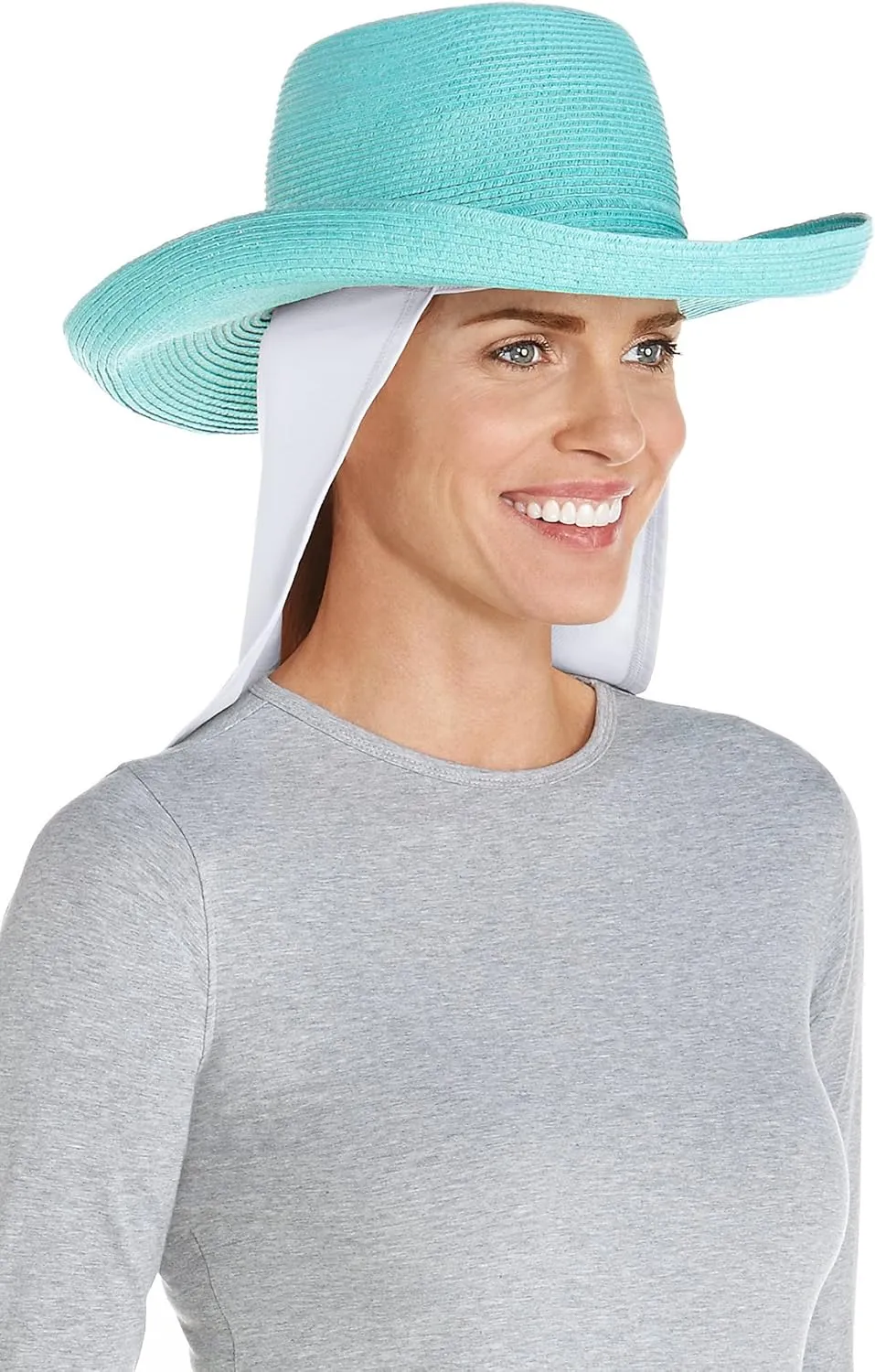 Coolibar UPF 50  Unisex Windom UV Hat Drape - Sun Protective
