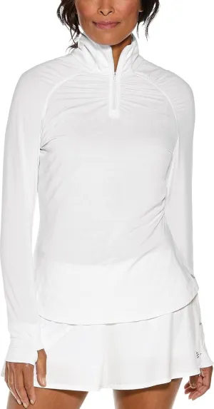 Coolibar UPF 50  Women's Arabella Quarter-Zip - Sun Protective