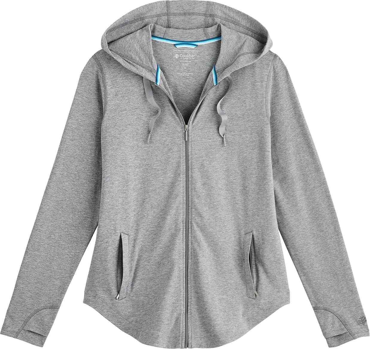 Coolibar UPF 50  Women's LumaLeo Zip-Up Hoodie - Sun Protective