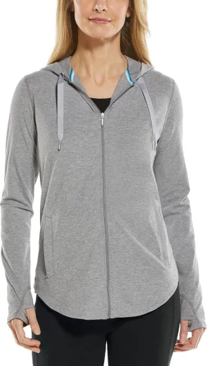Coolibar UPF 50  Women's LumaLeo Zip-Up Hoodie - Sun Protective
