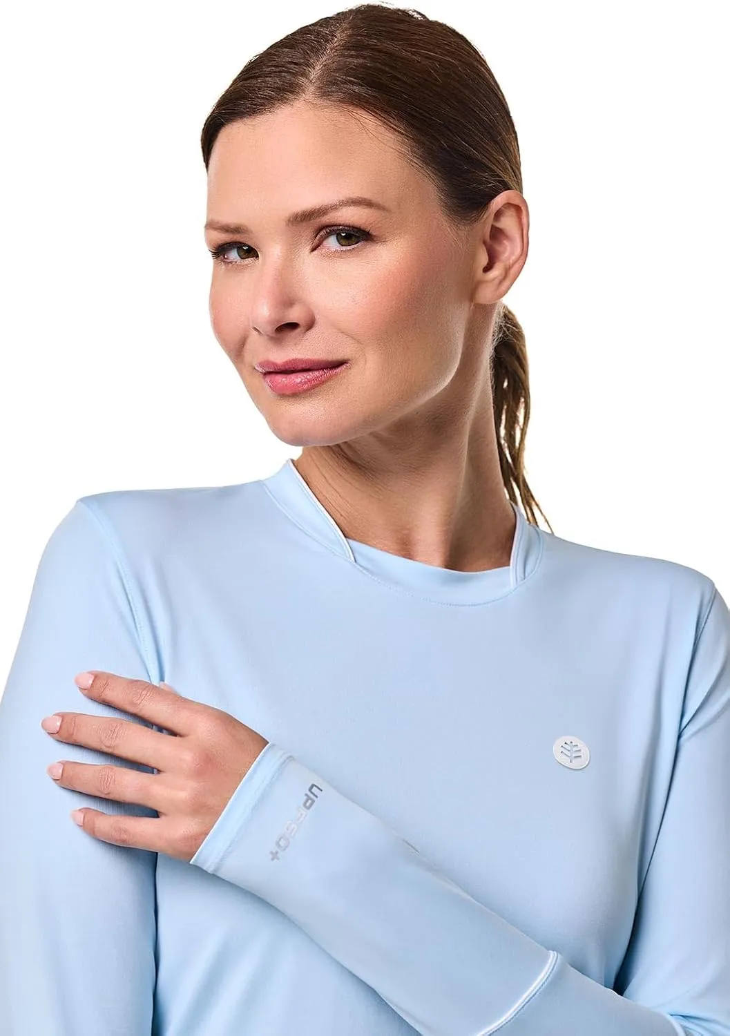 Coolibar UPF 50  Women's Match Point Long Sleeve Tee - Sun Protective
