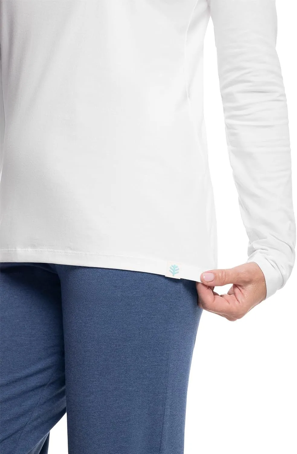 Coolibar UPF 50  Women's Morada Everyday Long Sleeve T-Shirt - Sun Protective