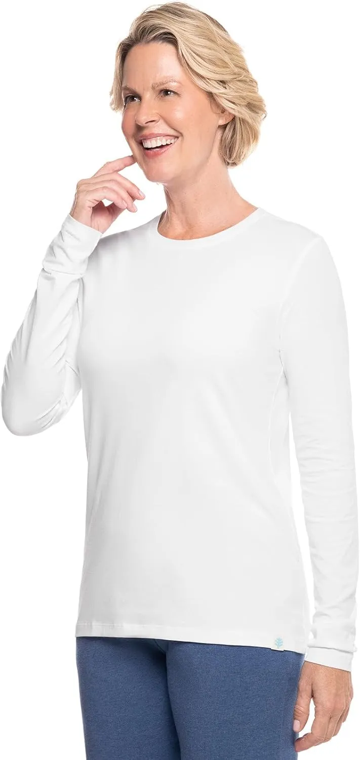 Coolibar UPF 50  Women's Morada Everyday Long Sleeve T-Shirt - Sun Protective