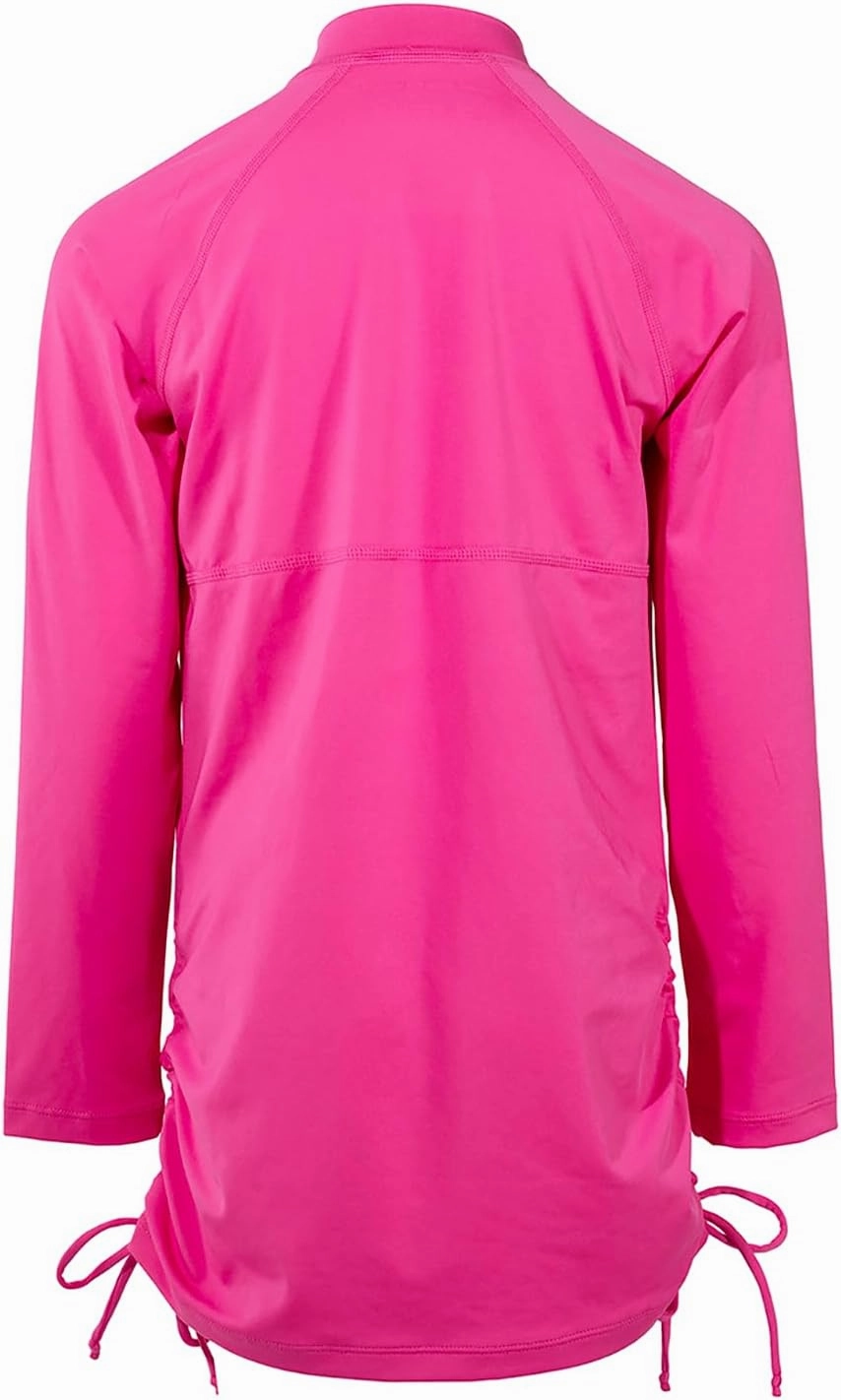 Coolibar UPF 50  Girl's Lawai Ruche Swim Shirt - Sun Protective