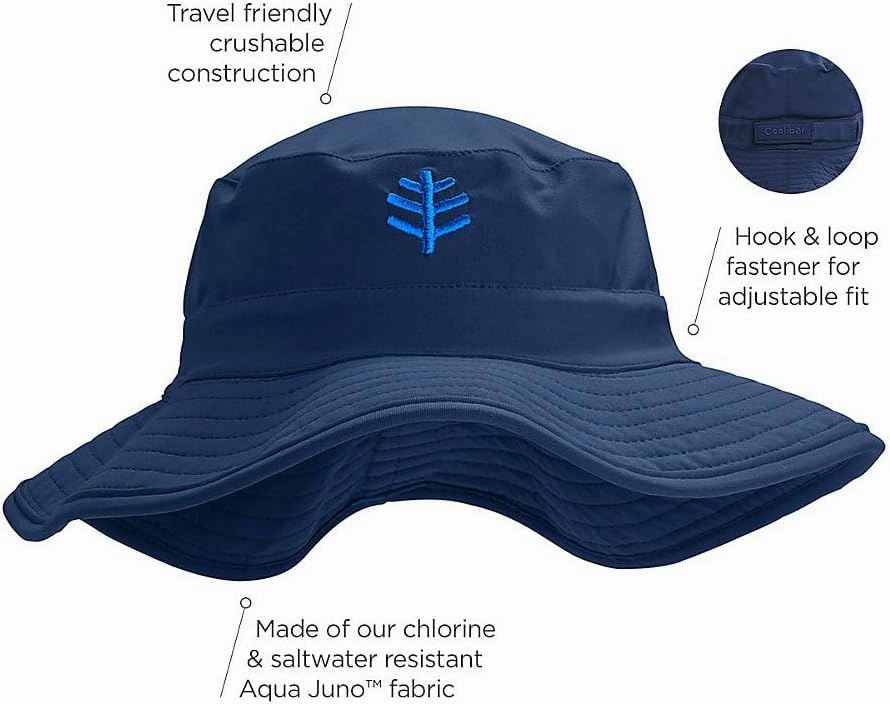 Coolibar UPF 50  Kids' Surfs Up Bucket Hat - Sun Protective