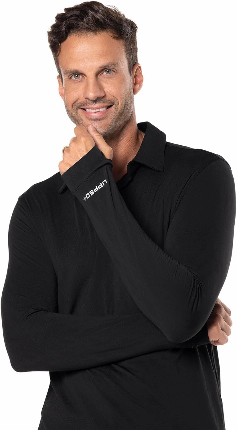 Coolibar UPF 50  Men's Arobello Polo - Sun Protective
