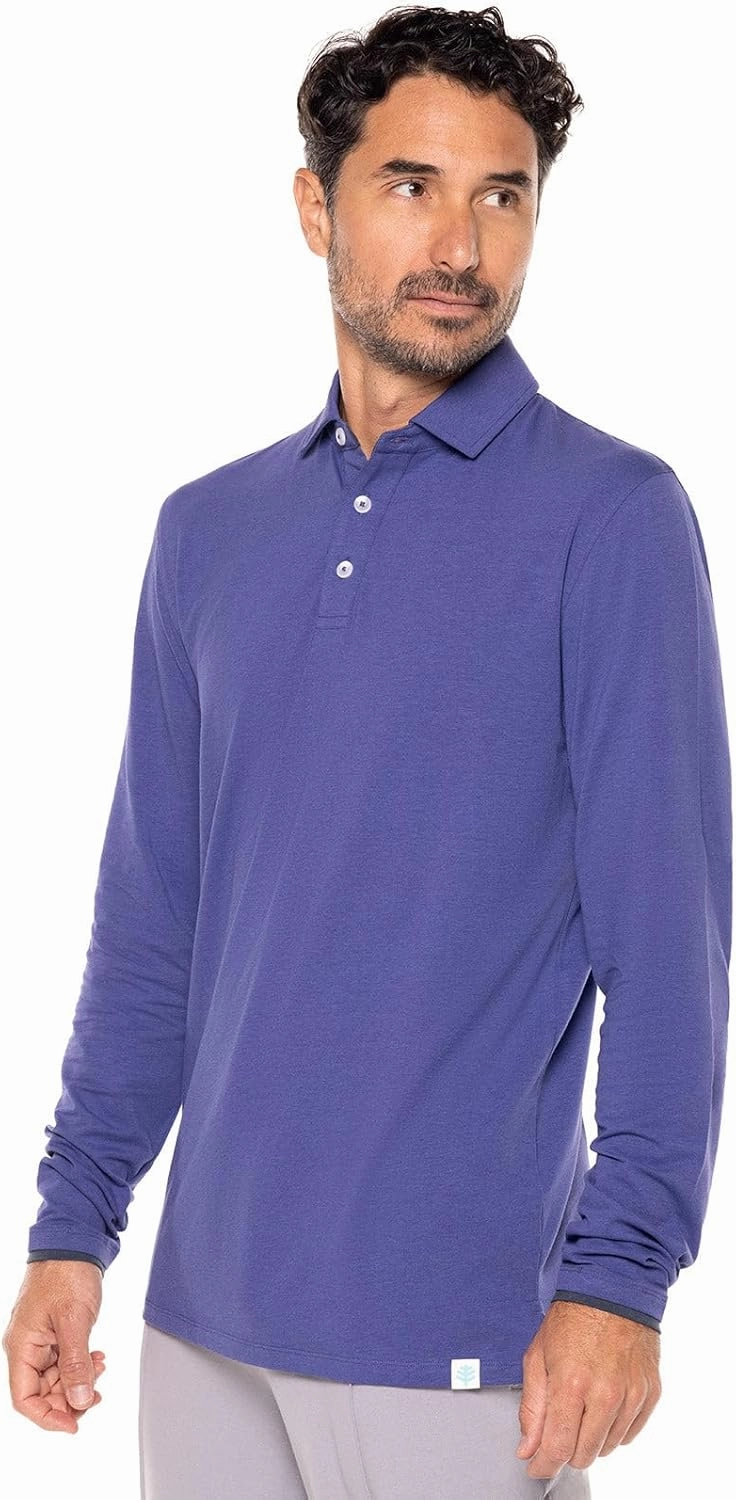 Coolibar UPF 50  Men's Bal Harbour Polo - Sun Protective