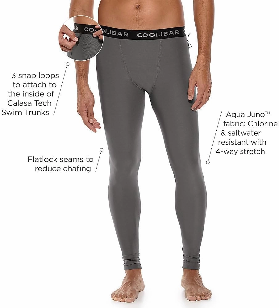 Coolibar UPF 50  Men's Calasa Tech Swim Trunk Tights - Sun Protective