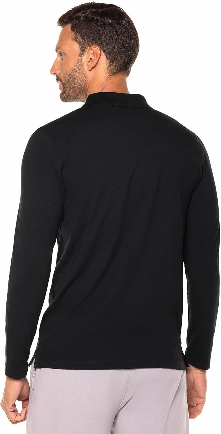 Coolibar UPF 50  Men's Coppitt Long Sleeve Weekend Polo - Sun Protective