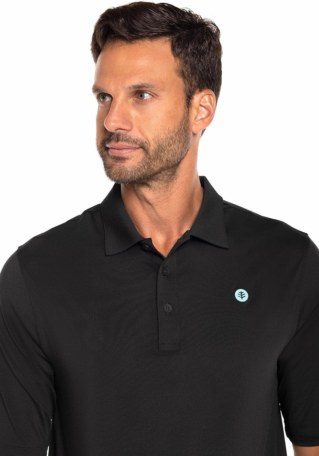 Coolibar UPF 50  Men's Erodym Short Sleeve Golf Polo - Sun Protective