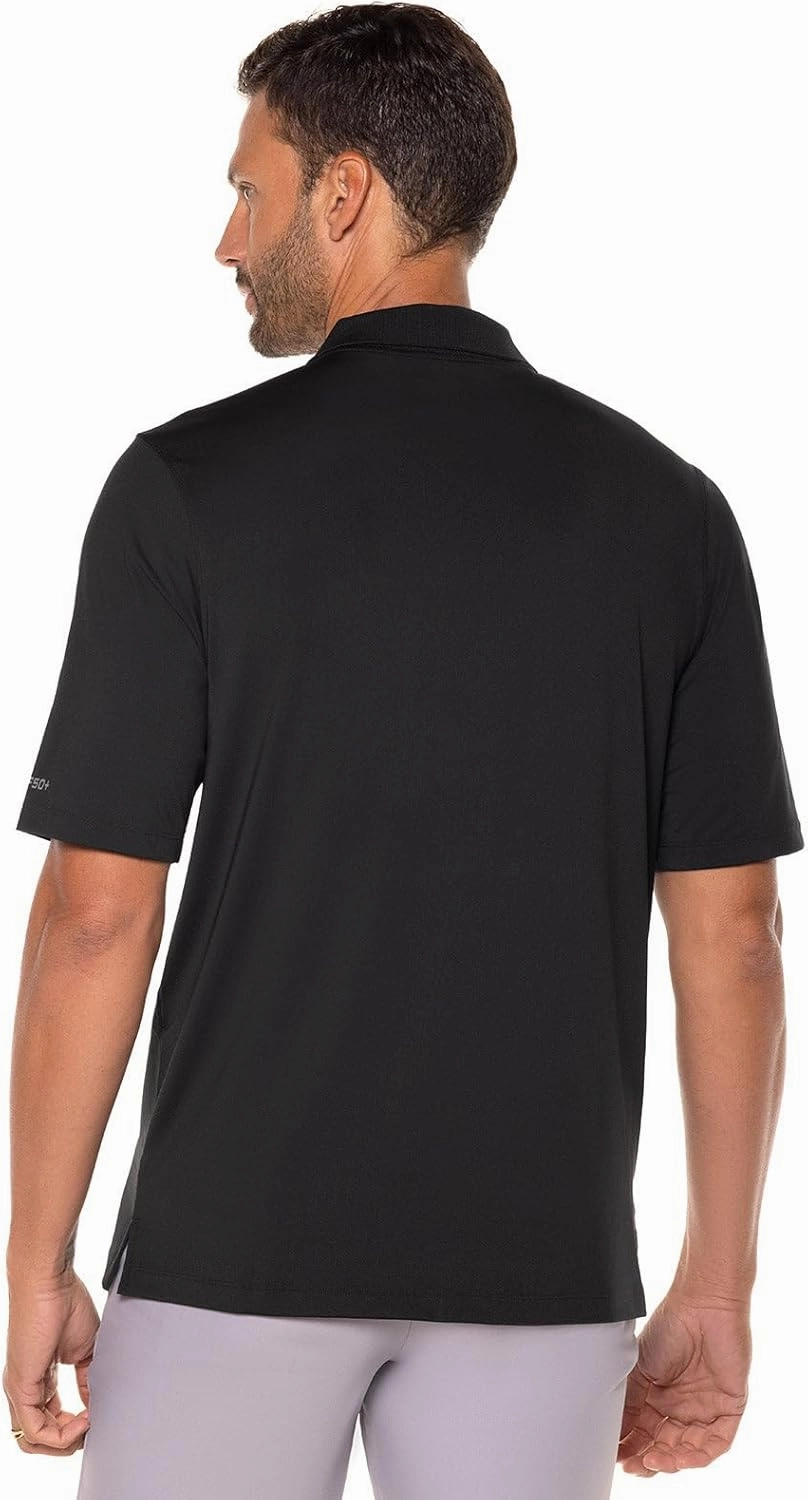 Coolibar UPF 50  Men's Erodym Short Sleeve Golf Polo - Sun Protective