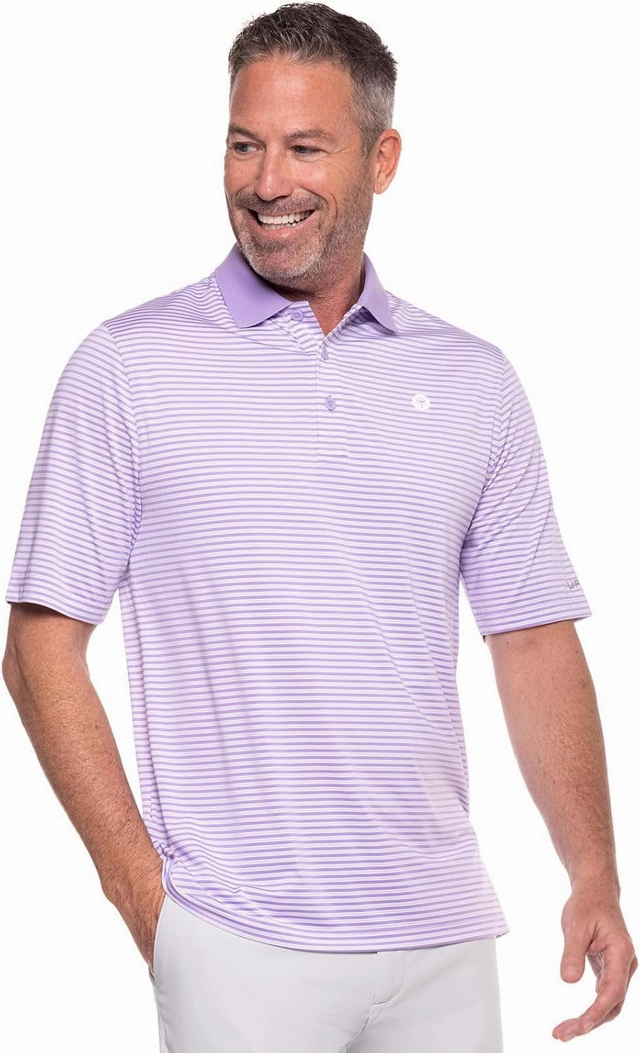 Coolibar UPF 50  Men's Erodym Short Sleeve Golf Polo - Sun Protective