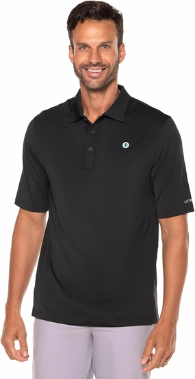 Coolibar UPF 50  Men's Erodym Short Sleeve Golf Polo - Sun Protective
