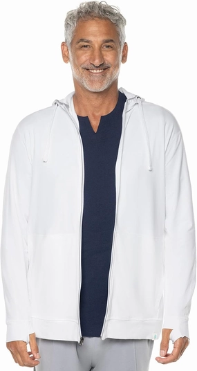 Coolibar UPF 50  Men's LumaLeo Full Zip Hoodie - Sun Protective
