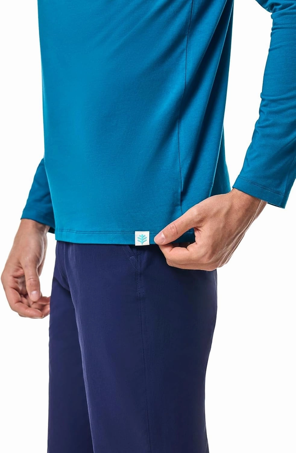Coolibar UPF 50  Men's Morada Everyday Long Sleeve T-Shirt - Sun Protective