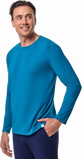 Coolibar UPF 50  Men's Morada Everyday Long Sleeve T-Shirt - Sun Protective