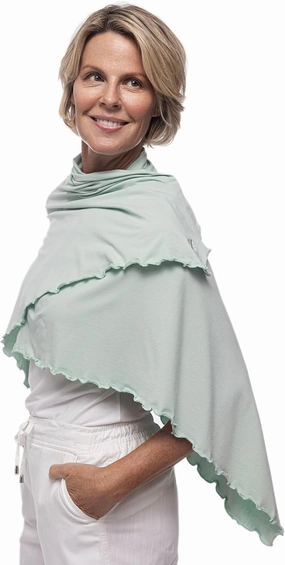 Coolibar UPF 50  Savannah Sun Blanket - Sun Protective (One Size- Misty Aqua)