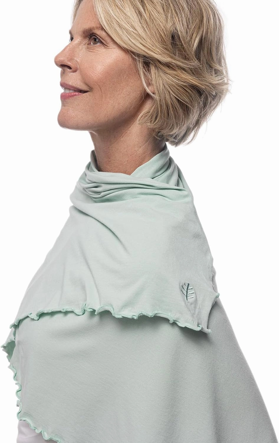 Coolibar UPF 50  Savannah Sun Blanket - Sun Protective (One Size- Misty Aqua)
