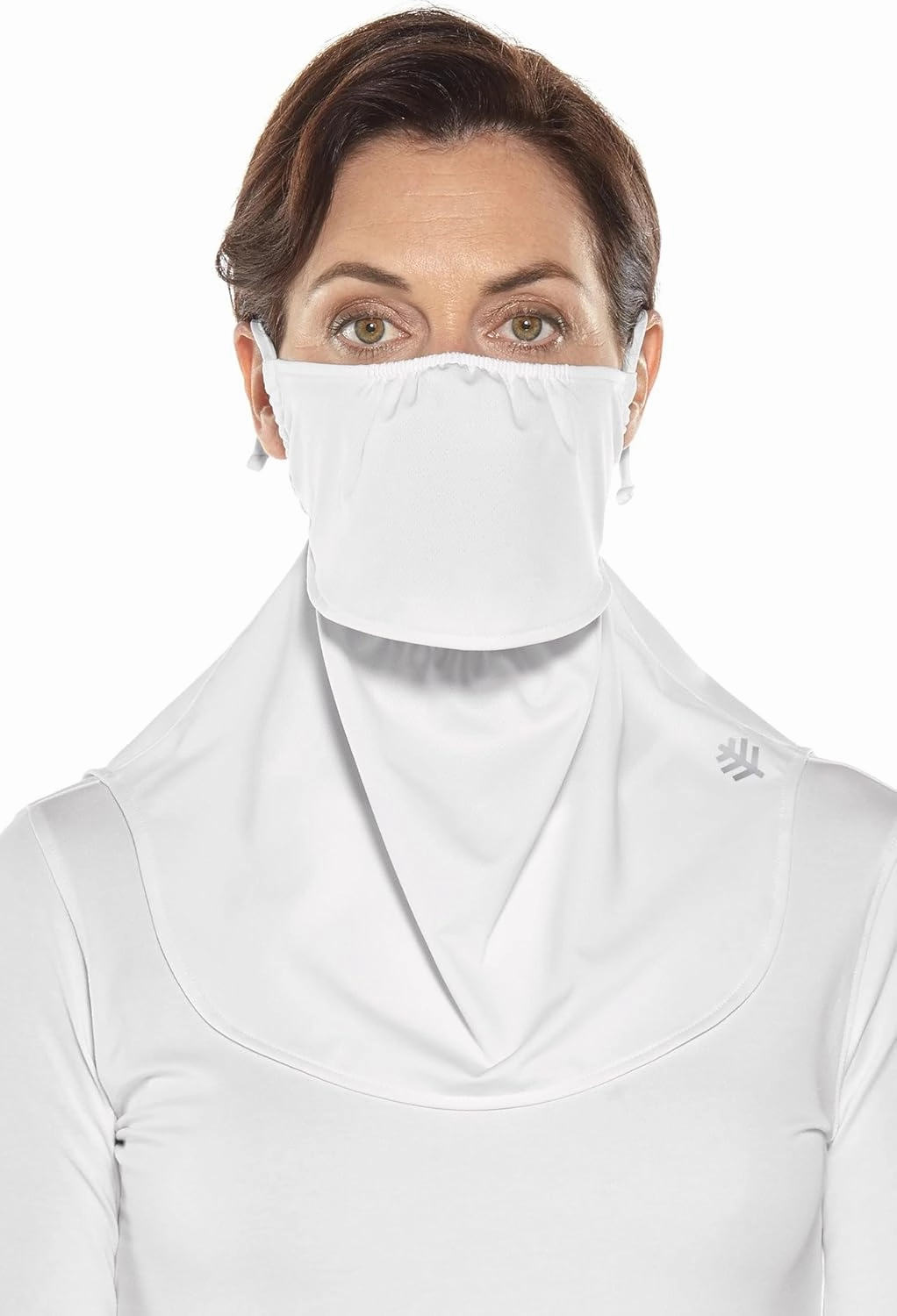 Coolibar UPF 50  Unisex Crestone UV Face Mask, Sleek Grey, Small/Medium, Solid - Sun Protective