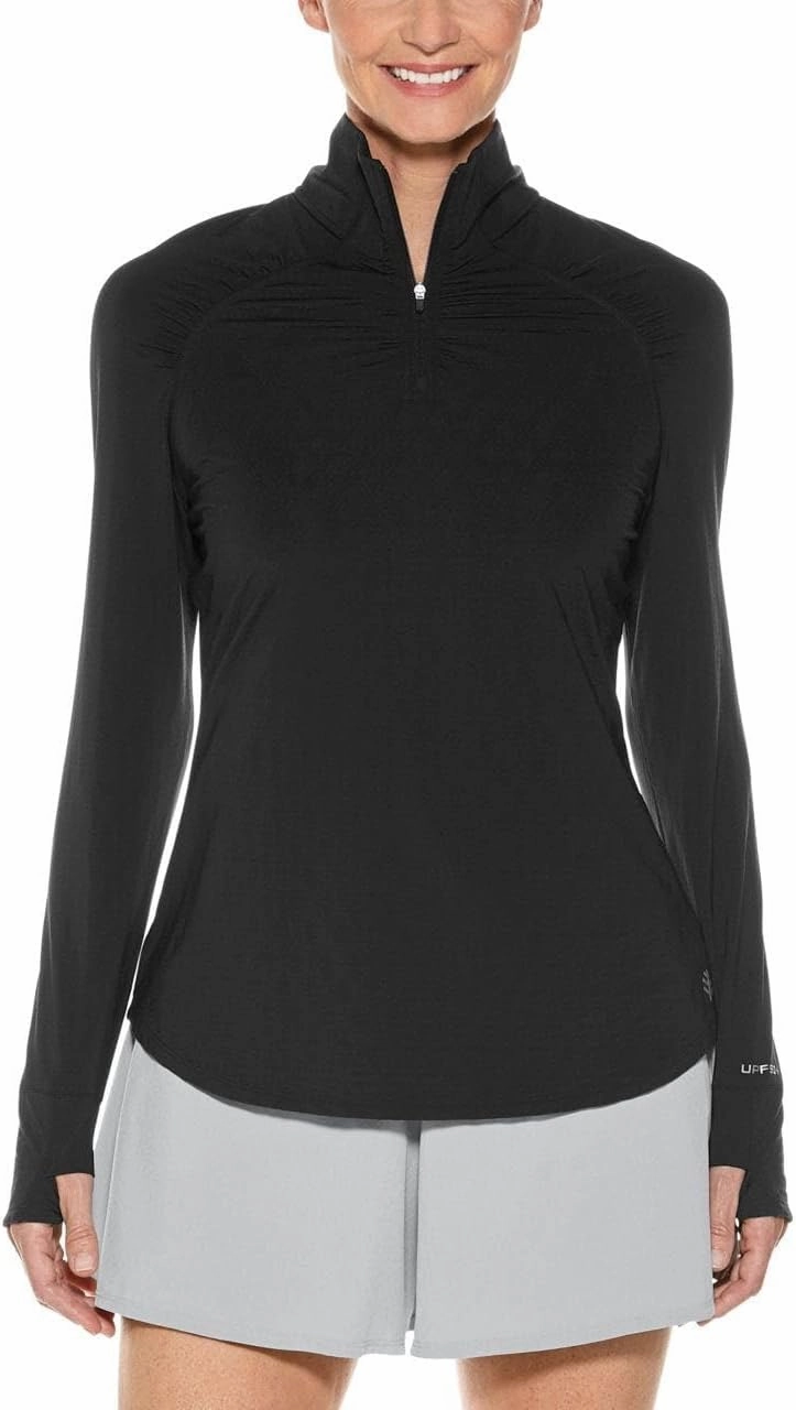 Coolibar UPF 50  Women's Arabella Quarter-Zip - Sun Protective