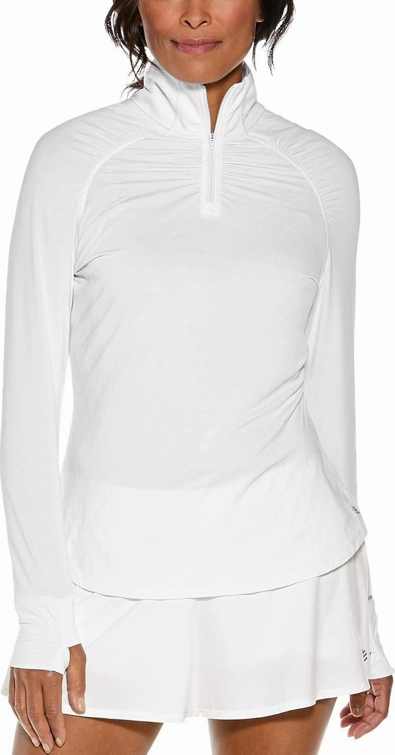 Coolibar UPF 50  Women's Arabella Quarter-Zip - Sun Protective