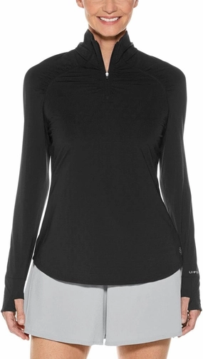 Coolibar UPF 50  Women's Arabella Quarter-Zip - Sun Protective
