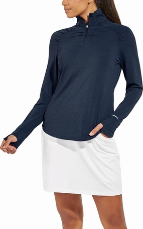 Coolibar UPF 50  Women's Arabella Quarter-Zip - Sun Protective