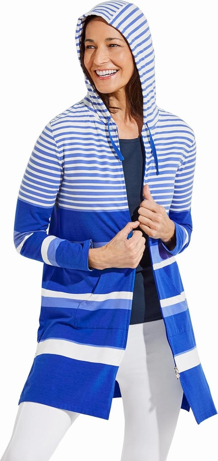 Coolibar UPF 50  Women's Cabana Hoodie - Sun Protective