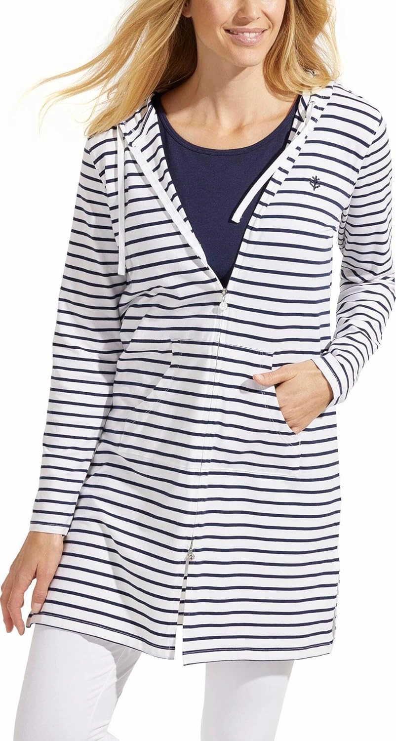 Coolibar UPF 50  Women's Cabana Hoodie - Sun Protective