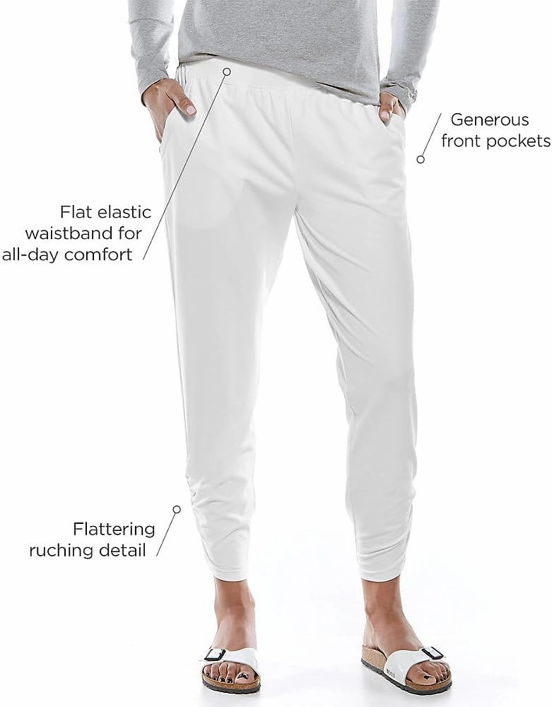 Coolibar UPF 50  Women's Café Ruche Pants - Sun Protective