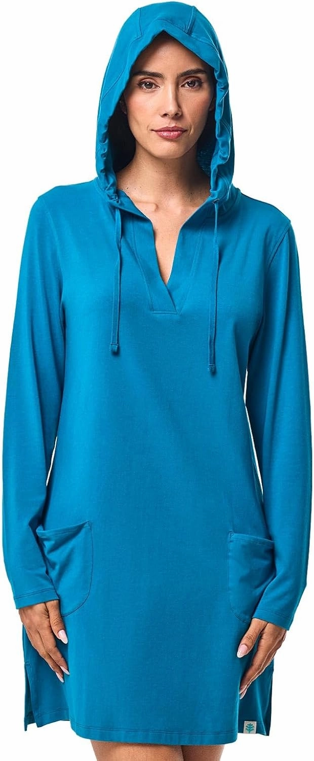 Coolibar UPF 50  Women's Catalina Beach Cover-Up Dress - Sun Protective