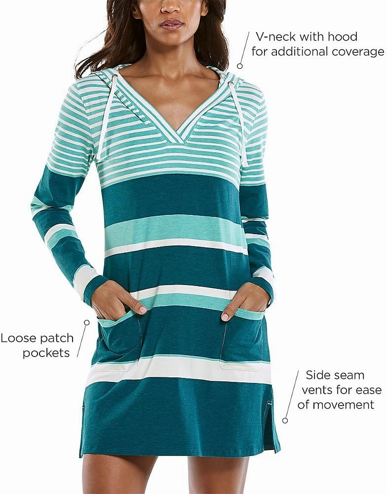 Coolibar UPF 50  Women's Catalina Beach Cover-Up Dress - Sun Protective
