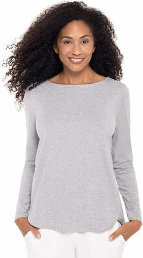 Coolibar UPF 50  Women's Heyday Side Split Shirt - Sun Protective