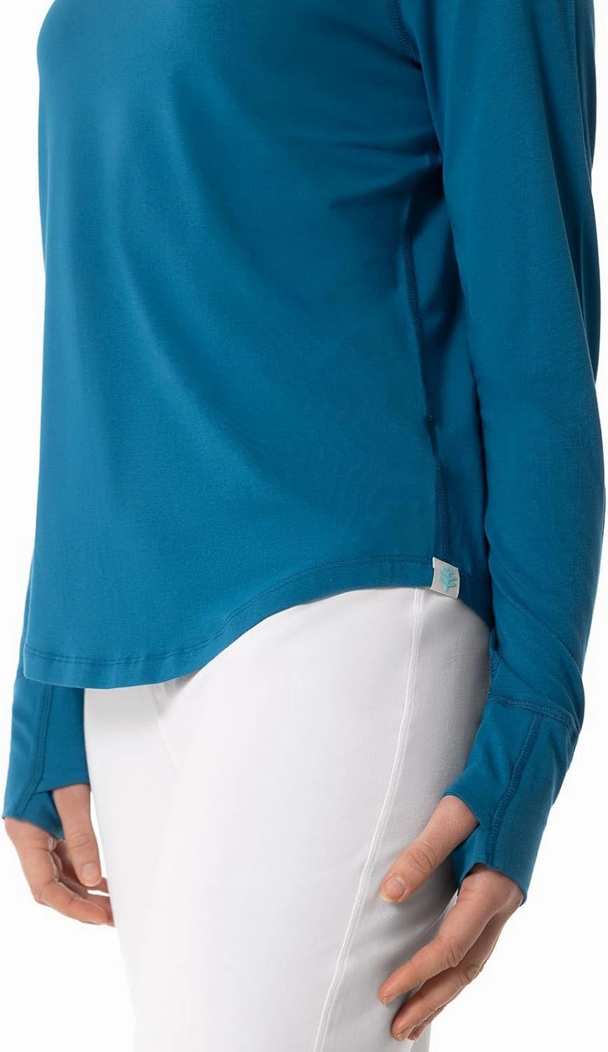 Coolibar UPF 50  Women's LumaLeo Long Sleeve T-Shirt - Sun Protective