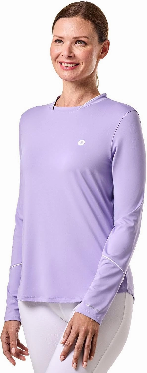 Coolibar UPF 50  Women's Match Point Long Sleeve Tee - Sun Protective