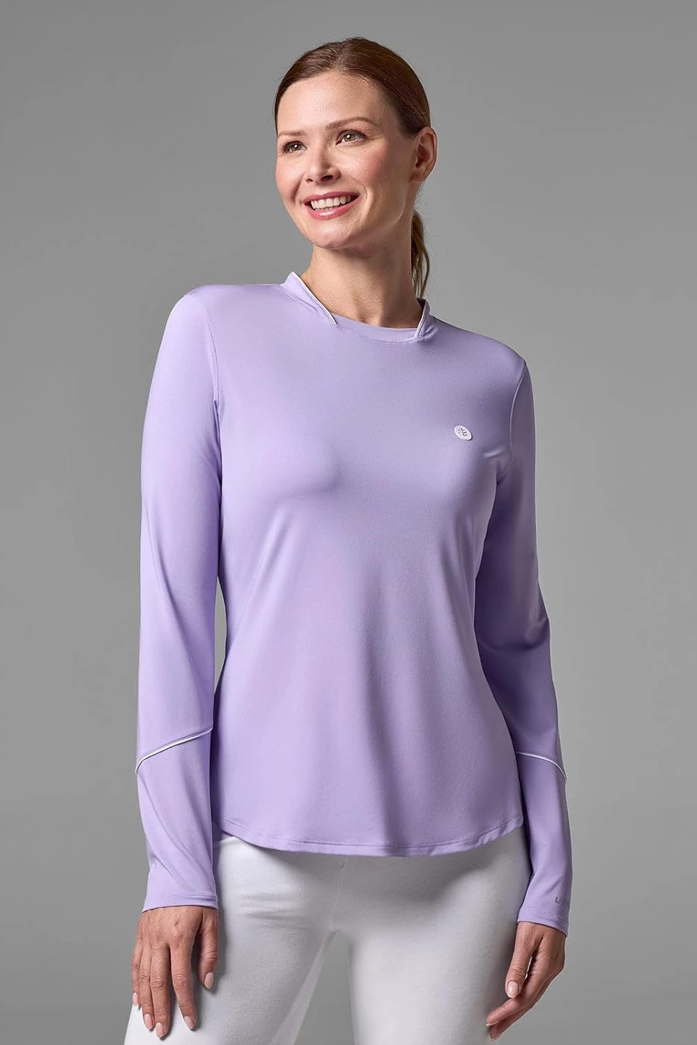 Coolibar UPF 50  Women's Match Point Long Sleeve Tee - Sun Protective