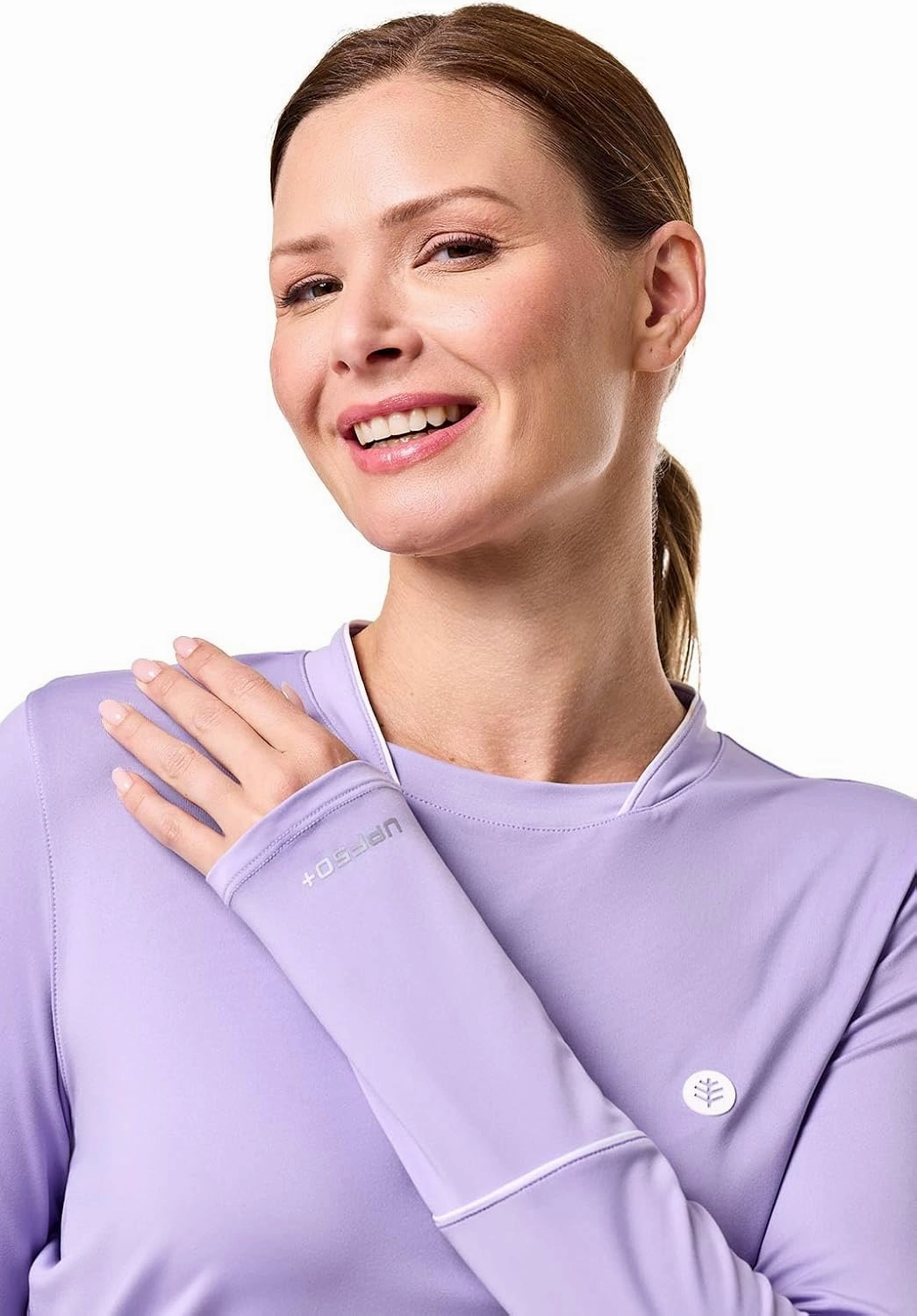 Coolibar UPF 50  Women's Match Point Long Sleeve Tee - Sun Protective