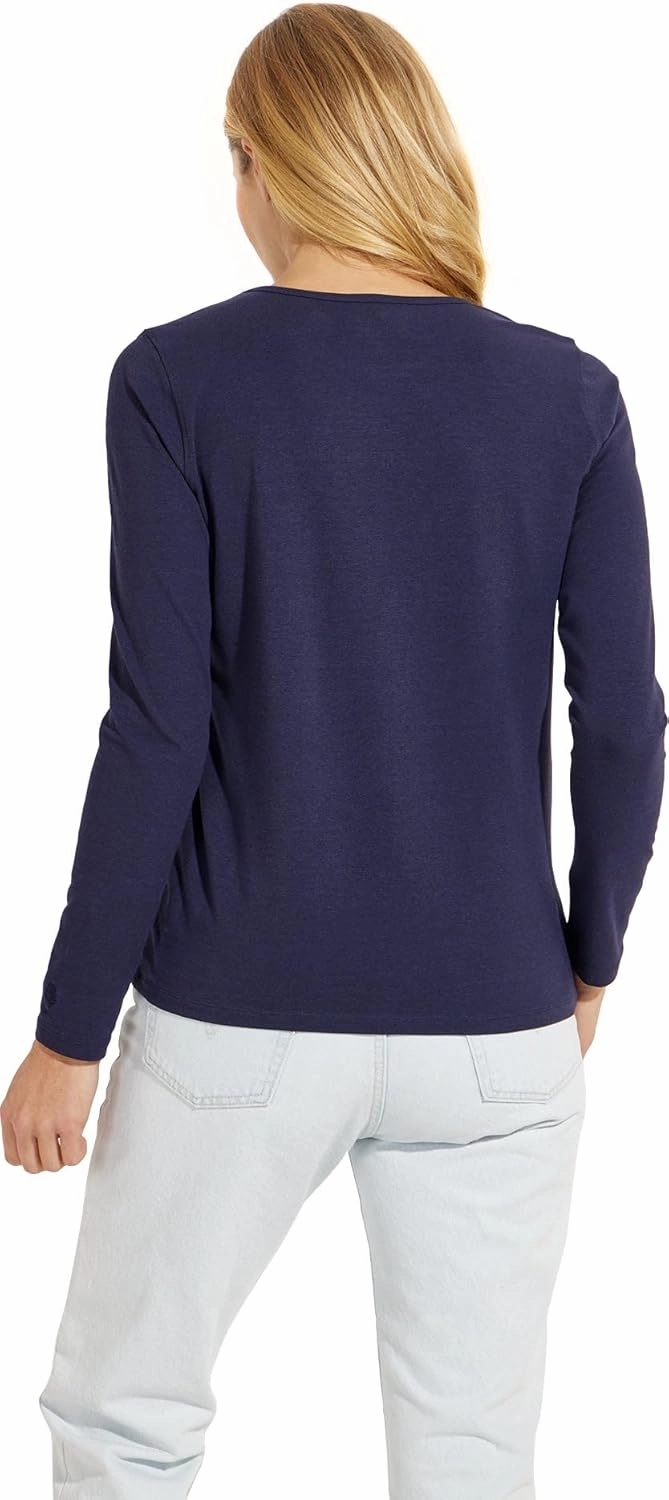 Coolibar UPF 50  Women's Morada Everyday Long Sleeve T-Shirt - Sun Protective